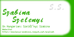 szabina szelenyi business card